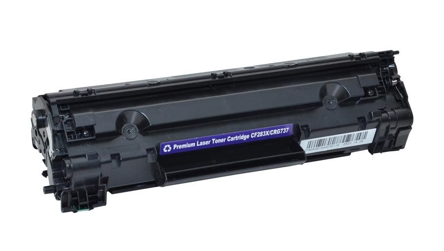 HP 83X Black Toner Cartridge (CF283X / Canon 737 Compatible)